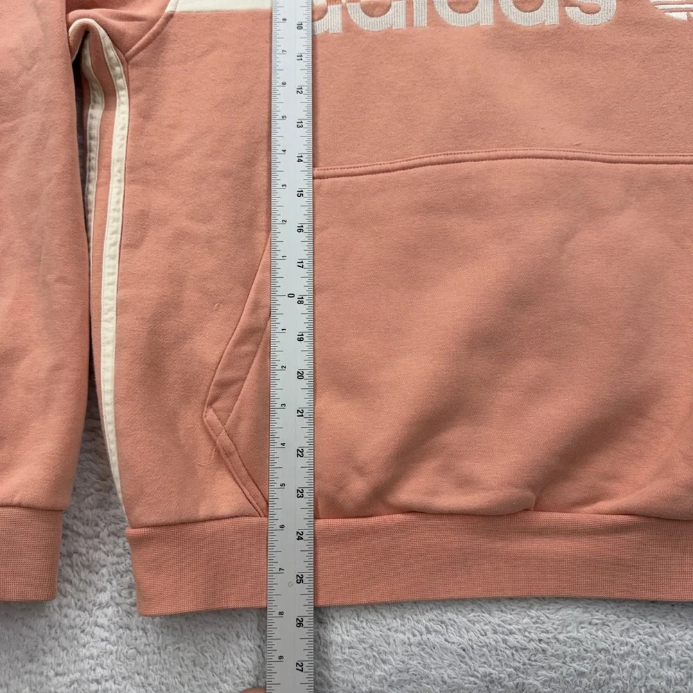 Adidas Colorblock Trefoil Logo Hoodie Sweatshirt Pullover‎ Peach Cream Men's L